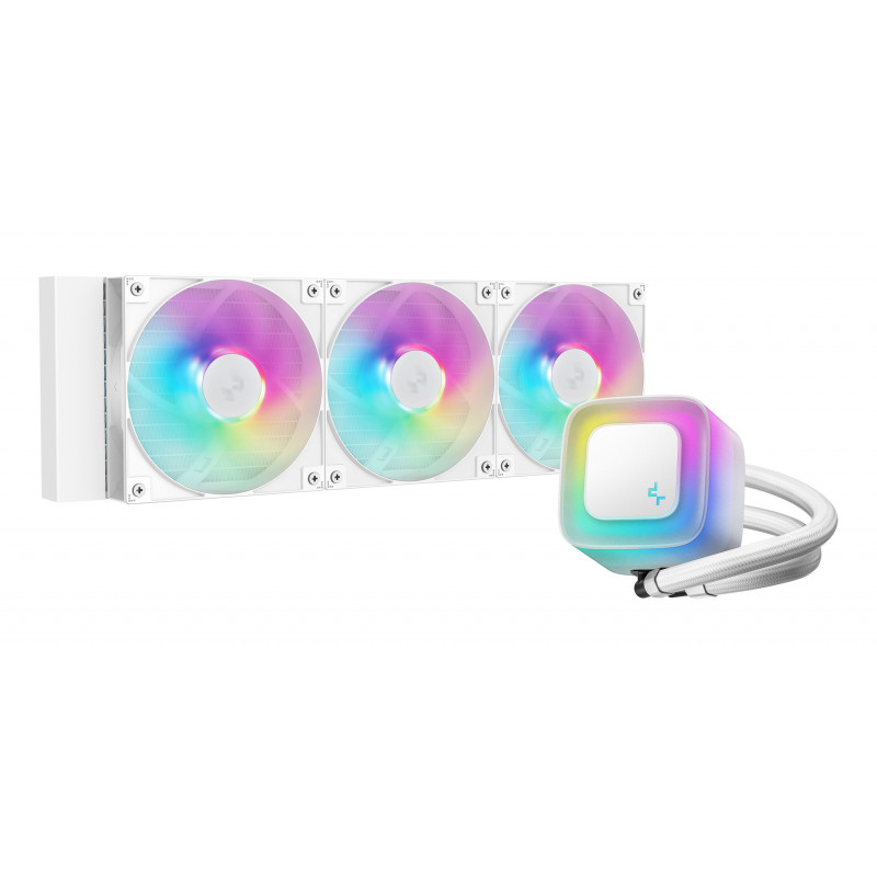 DeepCool LE360 WH V2 Suoritin All-in-one-nesteenjäähdytin 12 cm Valkoinen 1 kpl