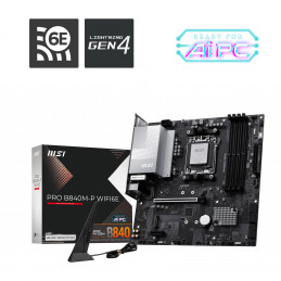MSI PRO B840M-P WIFI6E emolevy AMD B840 Pistoke AM5 mikro ATX