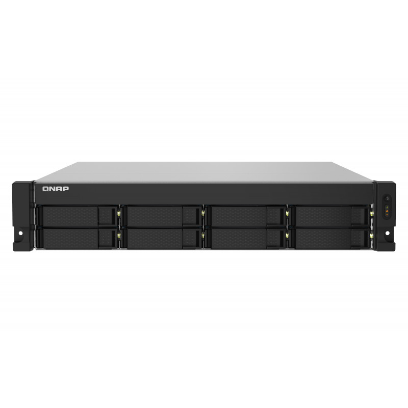 QNAP TS-832PXU-RP NAS Teline ( 2U ) Annapurna Labs AL324 4 GB DDR4 0 TB QNAP Turbo System musta