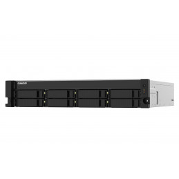 QNAP TS-832PXU-RP NAS Teline ( 2U ) Annapurna Labs AL324 4 GB DDR4 0 TB QNAP Turbo System musta