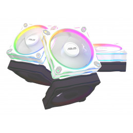 ASUS Prime MR120 Fan ARGB White 3in1 Tietokonekotelo Tuuletin 12 cm Valkoinen