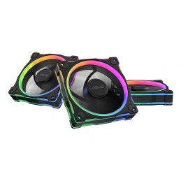 ASUS Prime MR120 Fan ARGB Reverse Black 3in1 Tietokonekotelo Tuuletin 12 cm musta 3 kpl