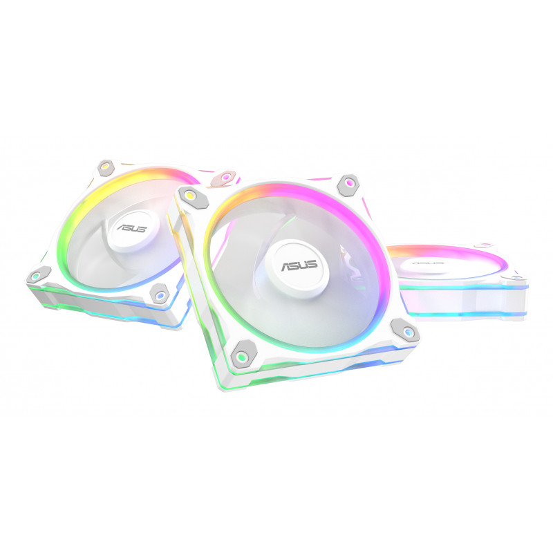 ASUS Prime MR120 Fan ARGB Reverse White 3in1 Tietokonekotelo Tuuletin 12 cm Valkoinen 3 kpl