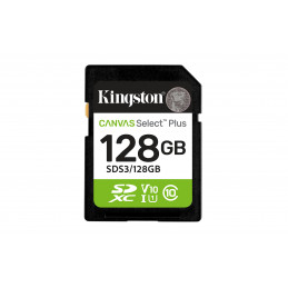 Kingston Technology Canvas Select Plus Gen3 128 GB SD UHS-I Luokka 10