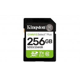 Kingston Technology Canvas Select Plus Gen3 256 GB SD UHS-I Luokka 10