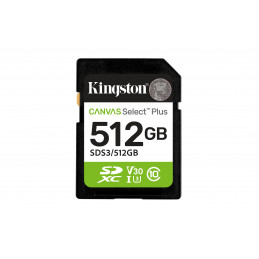Kingston Technology Canvas Select Plus Gen3 512 GB SD UHS-I Luokka 10