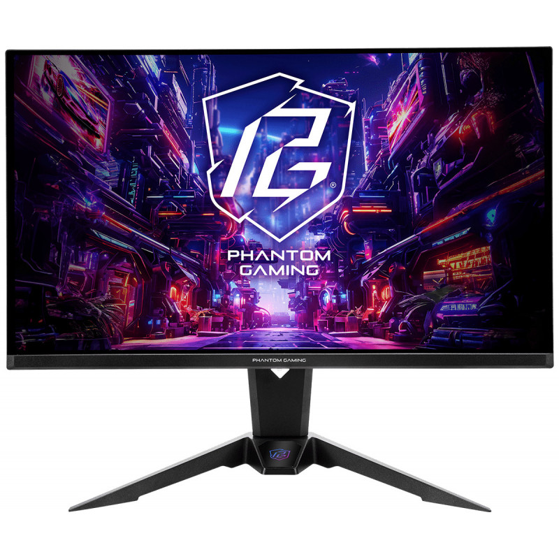 Asrock PGO27QFV tietokoneen litteä näyttö 68,6 cm (27") 2560 x 1440 pikseliä Quad HD QD-OLED musta