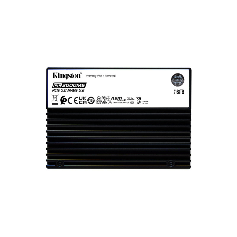 Kingston Technology DC3000ME 7,68 TB U.2 PCI Express 5.0 NVMe 3D eTLC