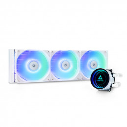 Chieftec CLC-360-RGB-W Tietokoneen jäähdytysjärjestelmä Tietokonekotelo All-in-one-nesteenjäähdytin 12 cm Valkoinen