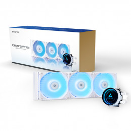 Chieftec CLC-360-RGB-W Tietokoneen jäähdytysjärjestelmä Tietokonekotelo All-in-one-nesteenjäähdytin 12 cm Valkoinen