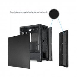 Chieftec AS-02B-OP tietokonekotelo Midi Tower musta