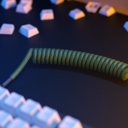 Glorious Gaming GLO-KB-ACC-CBL-COIL-FGRN näppäimistön hiiren kaapeli Vihreä 1,4 m
