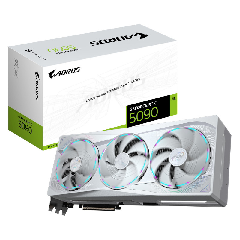 GIGABYTE AORUS GeForce RTX 5090 STEALTH ICE 32G NVIDIA 32 GB GDDR7