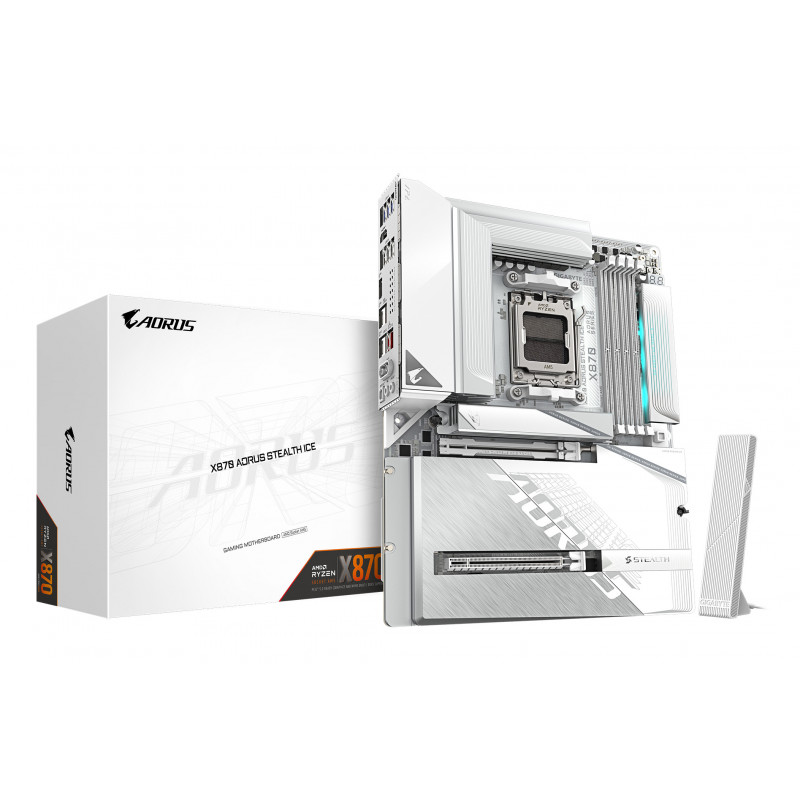 GIGABYTE X870 AORUS STEALTH ICE AMD X870 Pistoke AM5 ATX