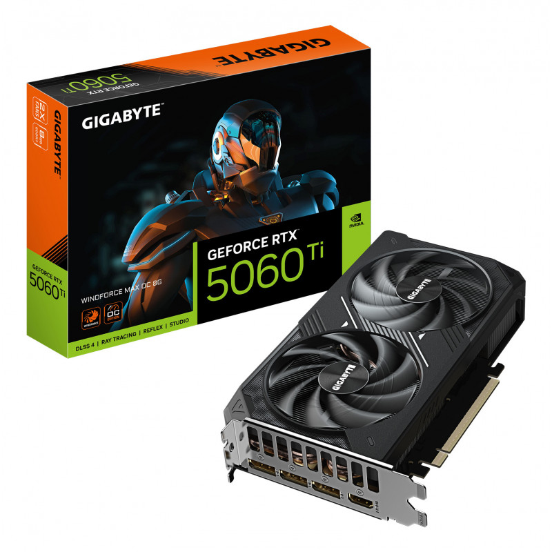 GIGABYTE GeForce RTX 5060 Ti WINDFORCE MAX OC 8G NVIDIA 8 GB GDDR7