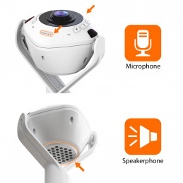 j5create JVU368-N 360° AI-Powered-verkkokamera ja kaiutinpuhelin