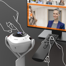 j5create JVU368-N 360° AI-Powered-verkkokamera ja kaiutinpuhelin