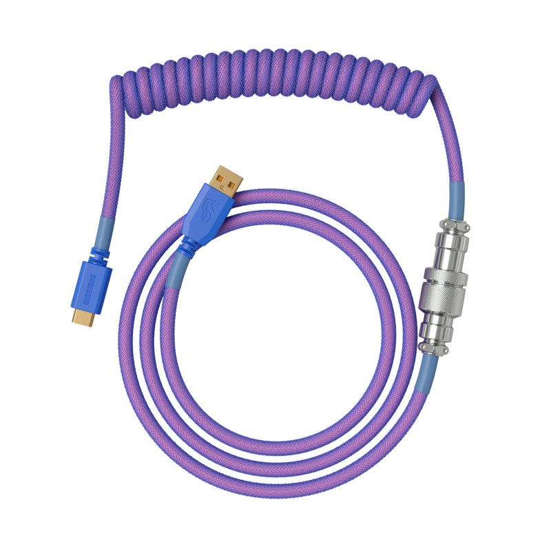 Glorious Gaming GLO-KB-ACC-CBL-COIL-NEB näppäimistön hiiren kaapeli Violetti 1,4 m