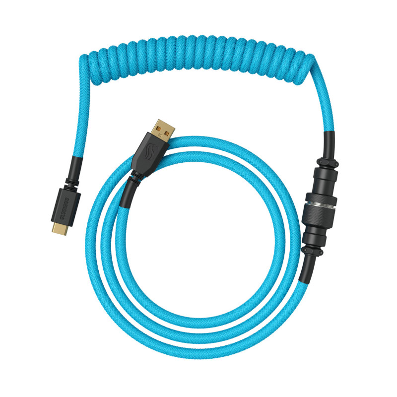 Glorious Gaming GLO-KB-ACC-CBL-COIL-EBLU näppäimistön hiiren kaapeli Vaaleansininen 1,4 m