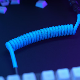 Glorious Gaming GLO-KB-ACC-CBL-COIL-EBLU näppäimistön hiiren kaapeli Vaaleansininen 1,4 m