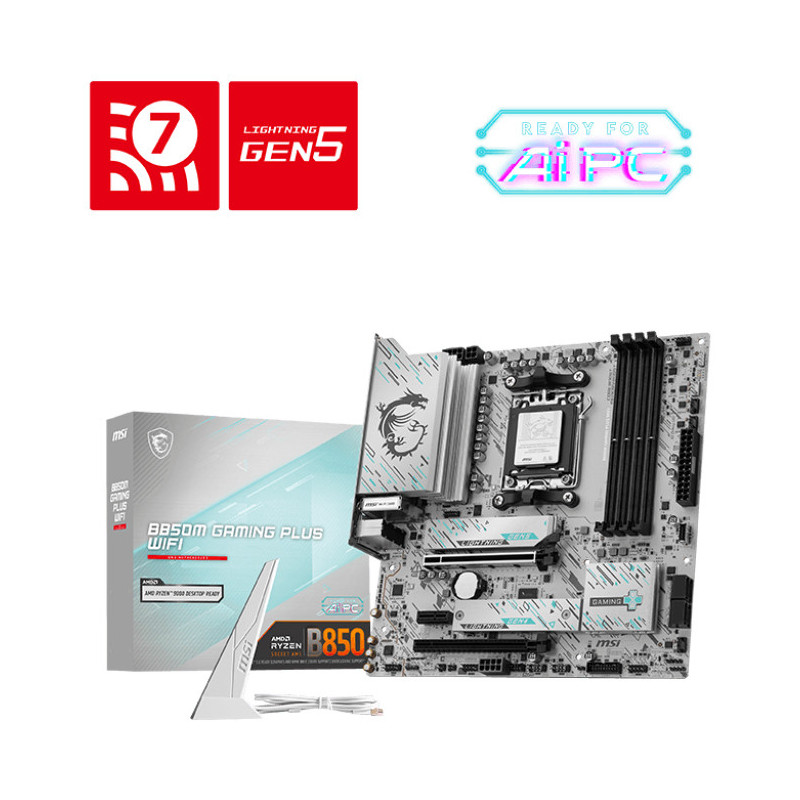 MSI B850M GAMING PLUS WIFI AMD B850 Pistoke AM5 mikro ATX
