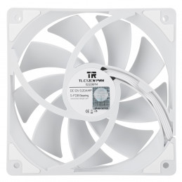 Thermalright TL-C12CW Tietokoneen jäähdytysjärjestelmä Suoritin Tuuletin 12 cm Valkoinen 1 kpl