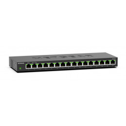 NETGEAR GS316 Hallitsematon L2 Gigabit Ethernet (10 100 1000) musta