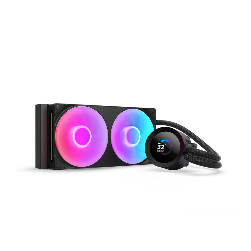 NZXT Kraken Plus RGB 240 Suoritin All-in-one-nesteenjäähdytin 12 cm musta