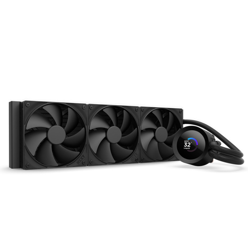 NZXT Kraken Plus 360 Suoritin All-in-one-nesteenjäähdytin 12 cm musta