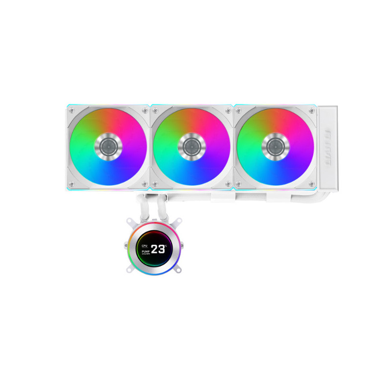 Lian Li GA II Hydroshift II LCD-C 360CL Suoritin All-in-one-nesteenjäähdytin 12 cm Valkoinen 1 kpl