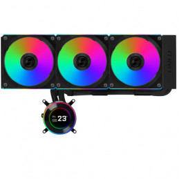 Lian Li GA II Hydroshift II LCD-C 360CL Suoritin All-in-one-nesteenjäähdytin 12 cm musta 1 kpl