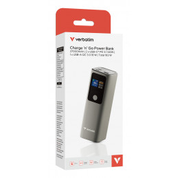 Verbatim 32269 akku- ja paristolaturi Litiumioni (Li-Ion) 27000 mAh Harmaa