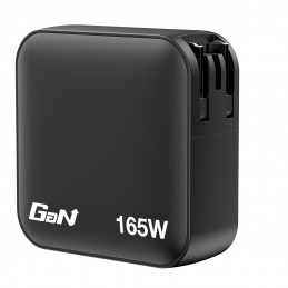 Verbatim Mini GaN Charger 165W Universaali musta AC Pikalataus Sisätila