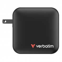 Verbatim Mini GaN Charger 165W Universaali musta AC Pikalataus Sisätila