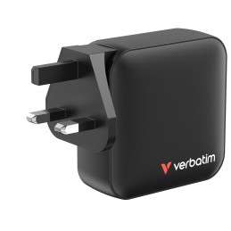 Verbatim Mini GaN Charger 165W Universaali musta AC Pikalataus Sisätila
