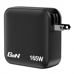 Verbatim Mini GaN Charger 165W Universaali musta AC Pikalataus Sisätila
