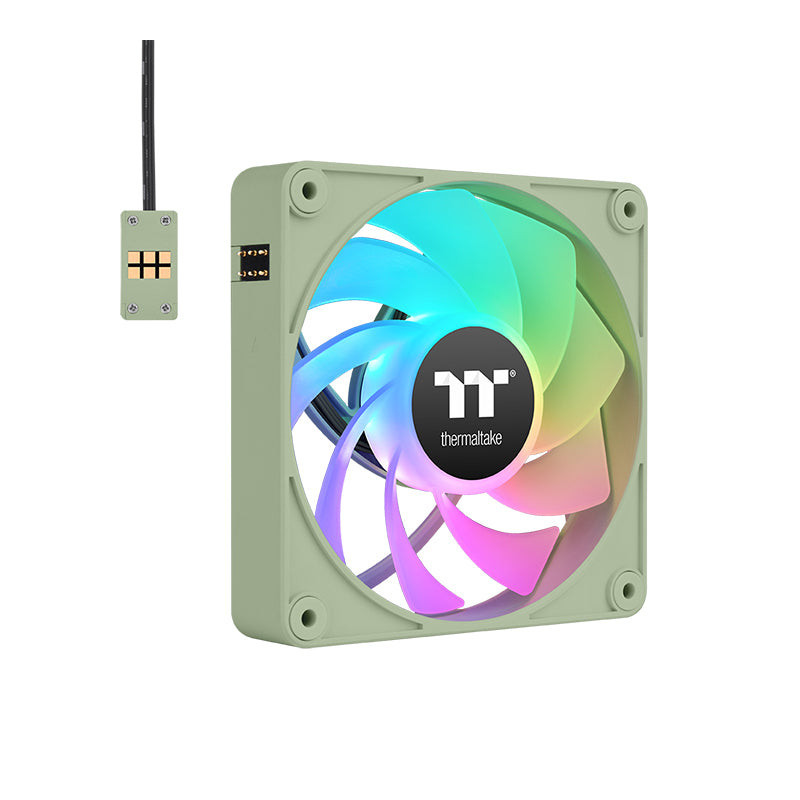 Thermaltake CL-F199-PL14MG-A Tietokoneen jäähdytysjärjestelmä Tietokonekotelo Tuuletin 14 cm Vihreä 3 kpl