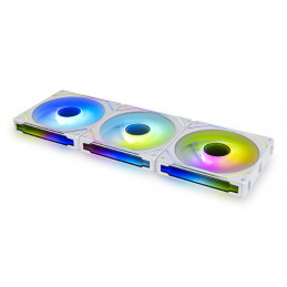 Lian Li Uni Fan 12RSLIN3W Tietokoneen jäähdytysjärjestelmä Tietokonekotelo Tuuletin 12 cm Valkoinen