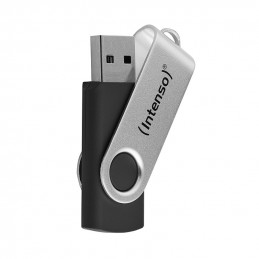 Intenso USB 128GB OFFICE LINE 3.2 Gen1 Silver-Black USB-muisti USB A-tyyppi 3.2 Gen 1 (3.1 Gen 1) musta, Hopea