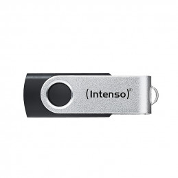 Intenso USB 256GB OFFICE LINE 3.2 Gen1 Silver-Black USB-muisti USB A-tyyppi 3.2 Gen 1 (3.1 Gen 1) musta, Hopea