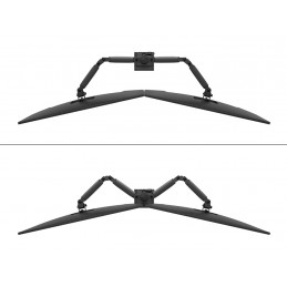 Neomounts DS60-600BL2 monitorin kiinnike ja jalusta 81,3 cm (32") Vastaanotto musta