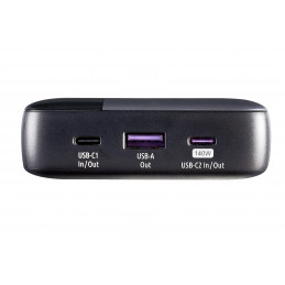 Intenso 7350060 akku- ja paristolaturi Litiumioni (Li-Ion) 25000 mAh musta, Harmaa