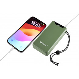 Intenso 7332057 akku- ja paristolaturi Litium polymeeri (LiPo) 20000 mAh Vihreä