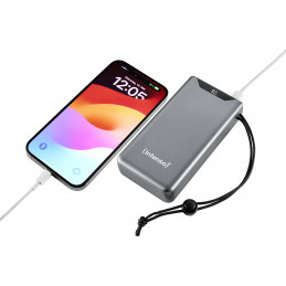 Intenso 7332054 akku- ja paristolaturi Litium polymeeri (LiPo) 20000 mAh Harmaa