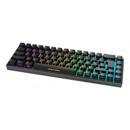 Deltaco Gaming GAM-100-DE näppäimistö Pelaaminen USB + RF Wireless + Bluetooth QWERTZ Saksa musta