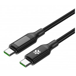 Celly USBCUSBC100WLED USB-kaapeli 2 m USB C musta