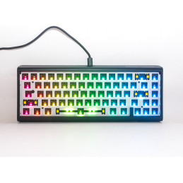 Ducky Tinker 65 Barebone näppäimistö Pelaaminen USB Saksa musta