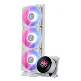 MSI MPG CORELIQUID P13 WHITE Tietokoneen jäähdytysjärjestelmä Suoritin All-in-one-nesteenjäähdytin 12 cm Valkoinen 1 kpl