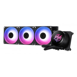 MSI MPG CORELIQUID P13 Tietokoneen jäähdytysjärjestelmä Suoritin All-in-one-nesteenjäähdytin 12 cm musta 1 kpl