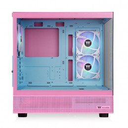 Thermaltake View 270 Plus TG Midi Tower Vaaleanpunainen
